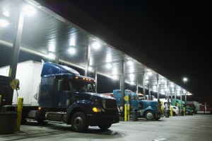 Truck cargo theft at truck stops