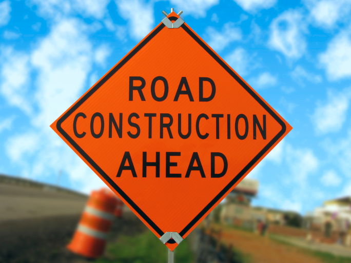construction sign infrastructure improvements